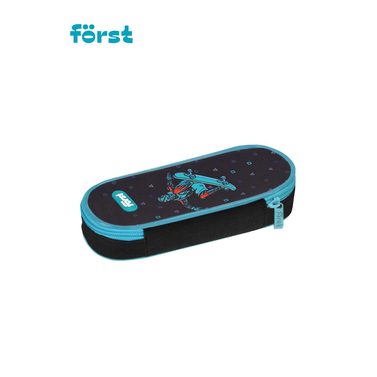 Пенал корпусный Först «Neo skater», 220×90×45мм, 1 отделение, полиэстер