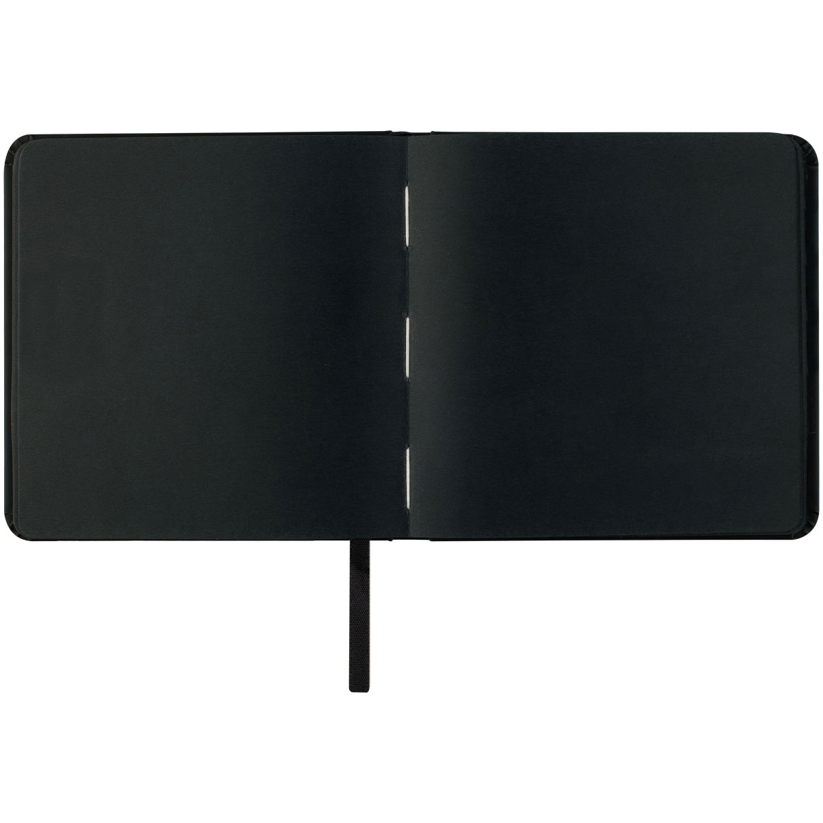 Скетчбук 80л., 120×120 Гамма «Студия», черный, твердая обложка, на резинке, черная, 140г/м2