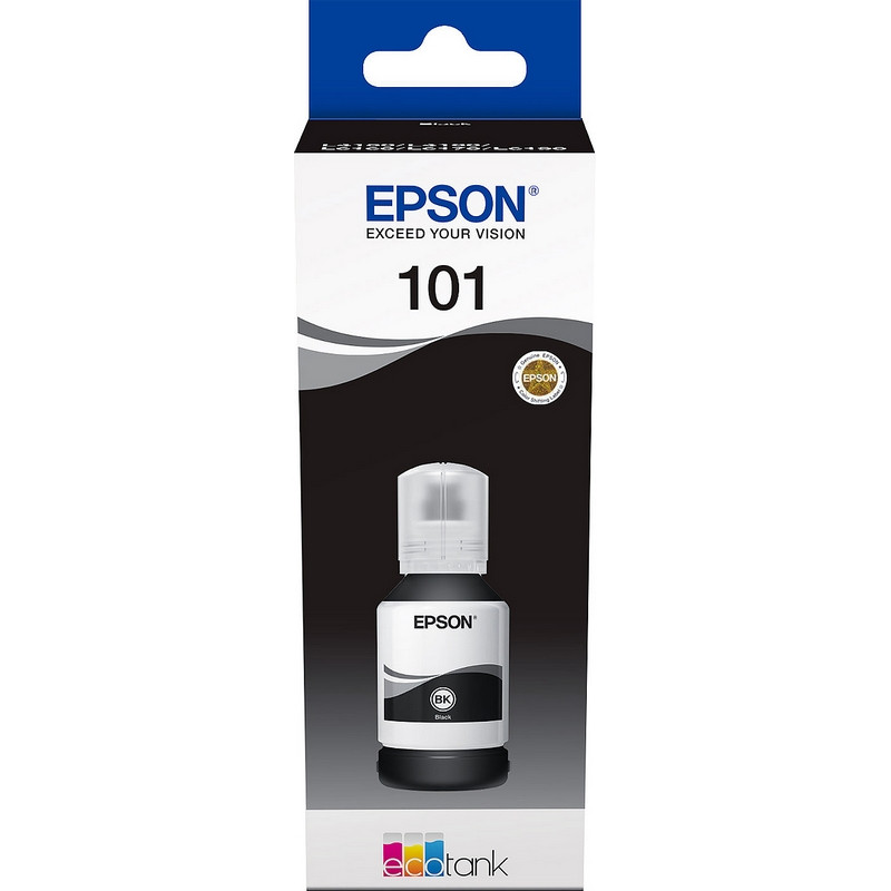 превью Контейнер с чернилами Epson 101 C13T03V14A черный оригинальный