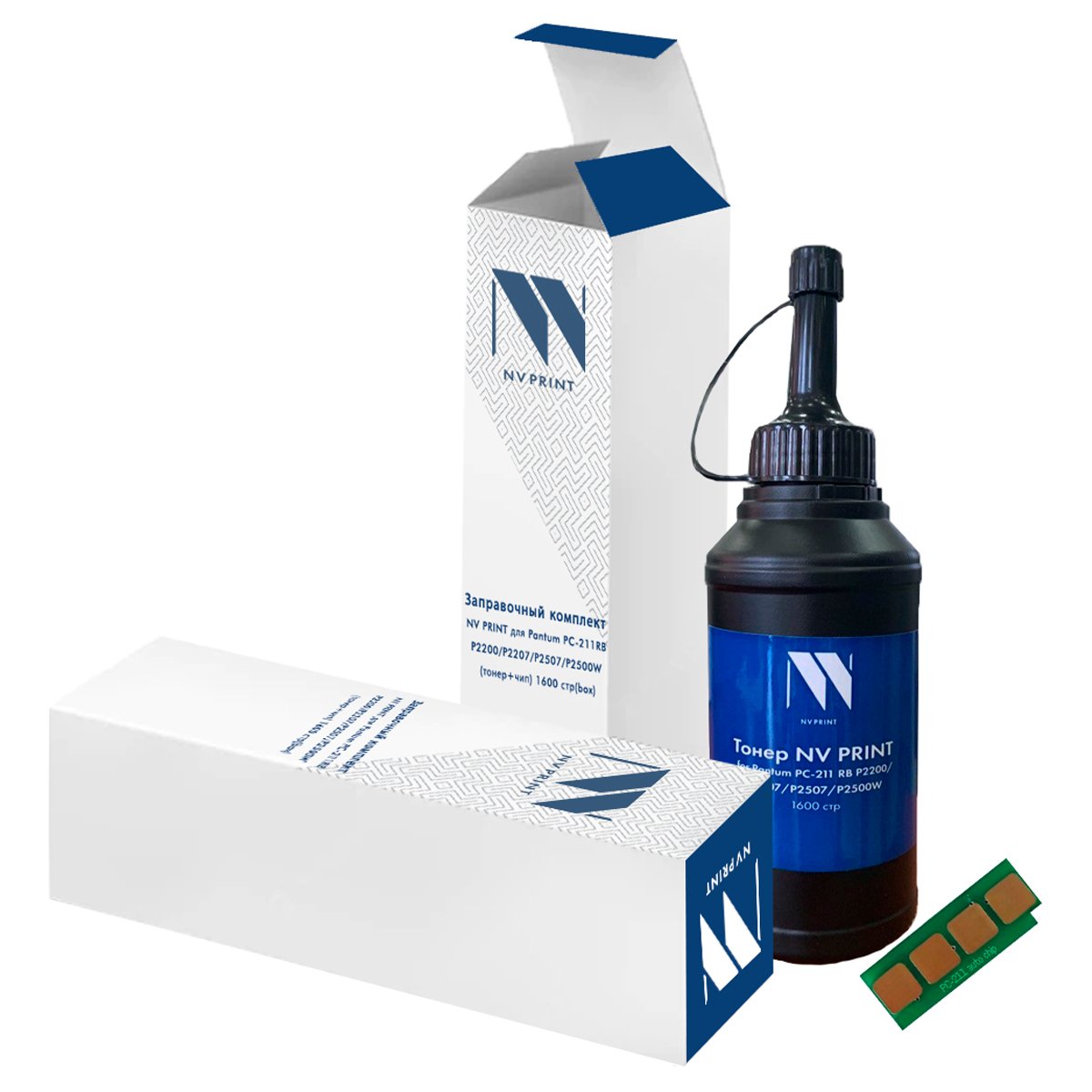 превью Заправочный комплект NV PRINT для Pantum PC-211RB P2200/P2207/P2507/P2500W (тонер+чип) 1600 стр