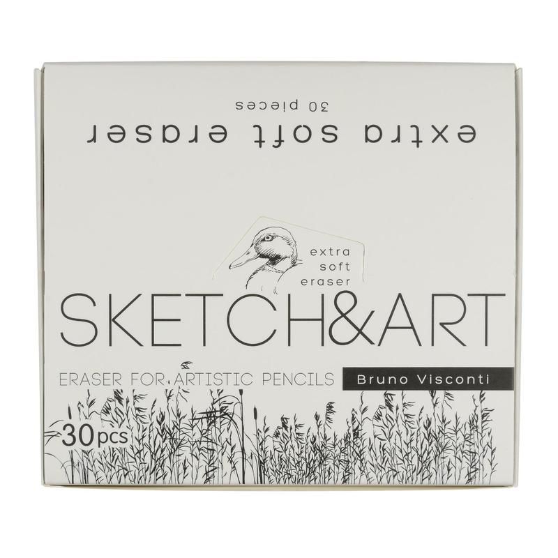 Ластик Sketch&Art каучуковый прямоугольный 58×20×10 мм