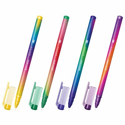Ручка гелевая BRAUBERG GRADE NEON, ЧЕРНАЯ, игольчатый узел 0.5 мм, линия письма 0.3 мм