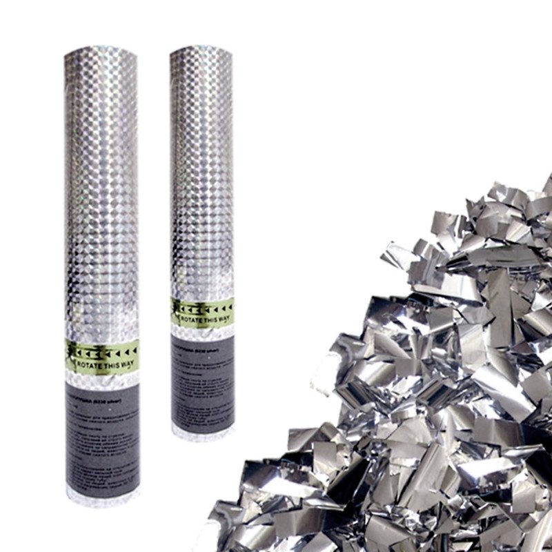 превью Хлопушка Пати Бум Серебряное конфетти 30 см