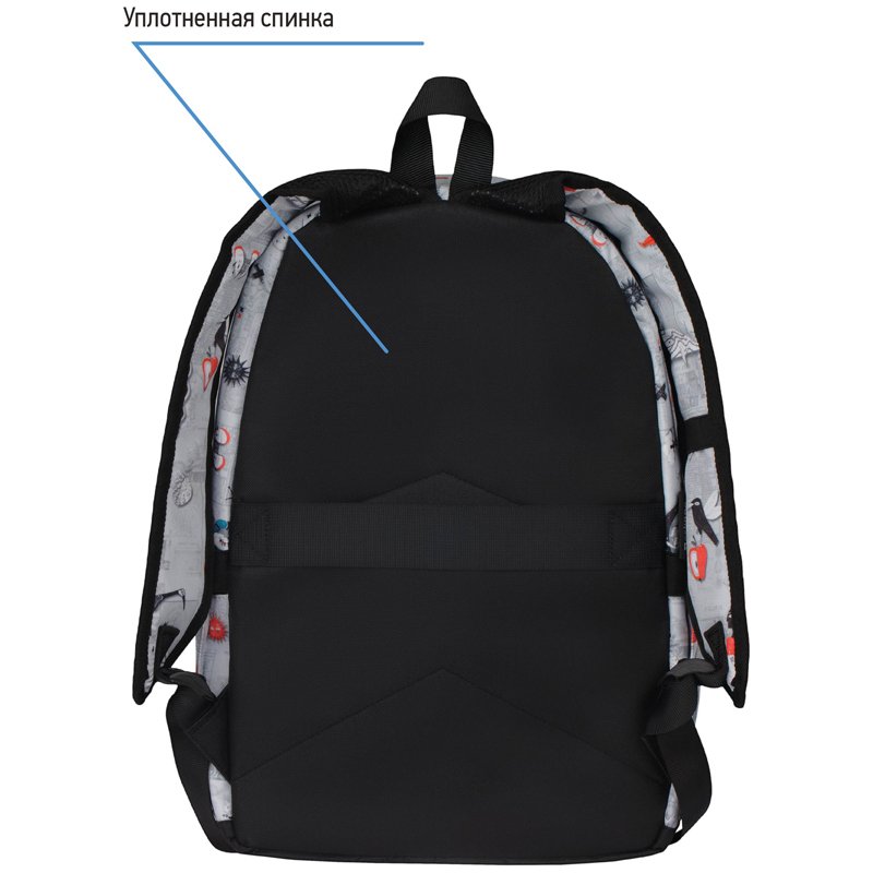 Рюкзак Berlingo Casual «First in Space» 39.5×27×13см, 1 отделение, 3 кармана, уплотненная спинка
