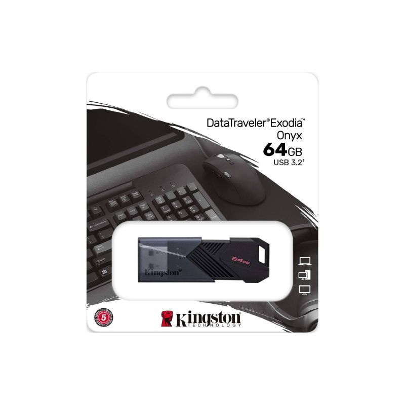 Флеш-память Kingston DataTraveler Exodia Onyx, 64GB, USB 3.2 Gen 1