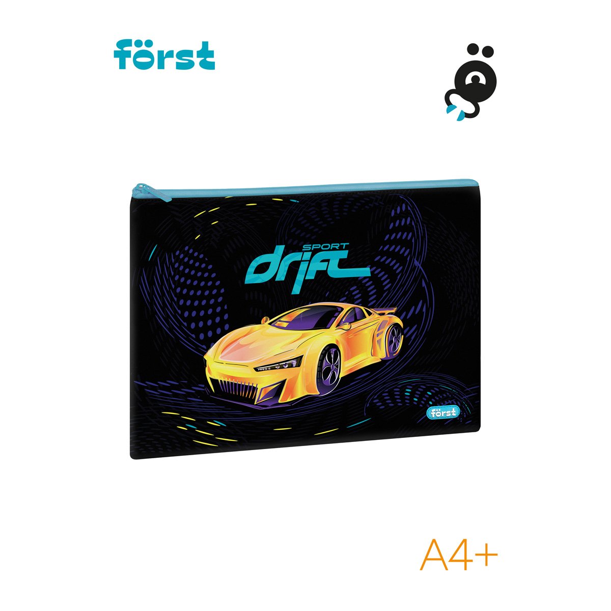Папка текстильная А4 Först «Sport drift», 335×245 мм, 1 отделение, полиэстер