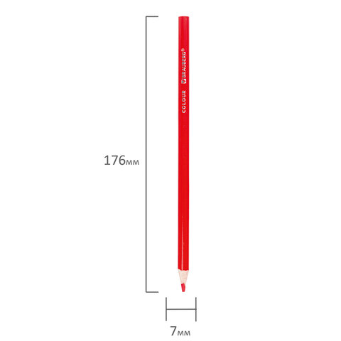 Карандаши цветные BRAUBERG PREMIUM36 цветовтрехгранныегрифель мягкий 3.3 мм181654