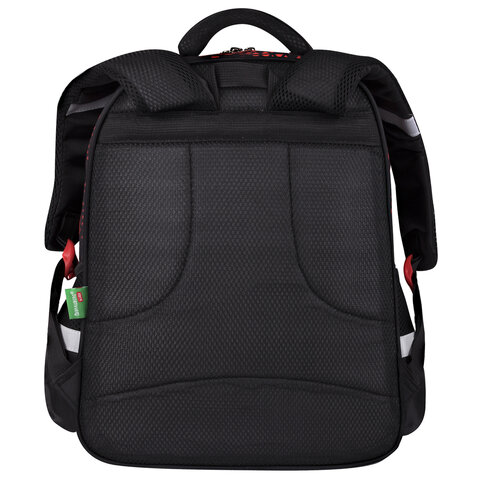 Рюкзак BRAUBERG KIDS MIND с пеналом в комплекте, 2 отделения, «Fiery Road», 40×28х18 см