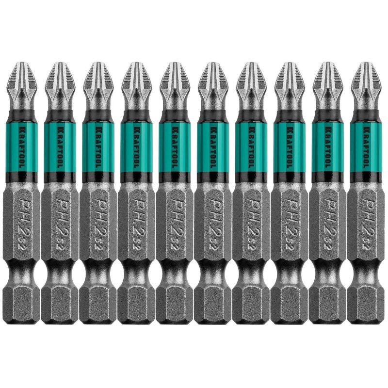 превью Бита KRAFTOOL Optimum Line PH2, 50 мм, тип E, 10 шт/уп (26122-2-50-10)