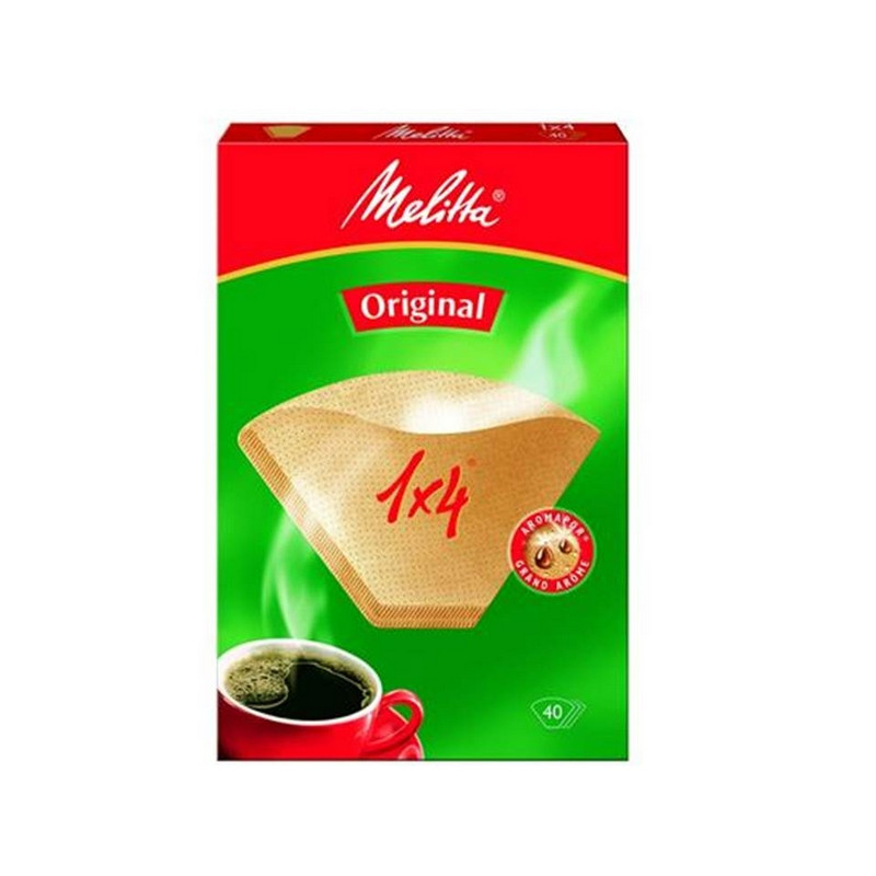 превью Фильтр бумажный Melitta 1×4 (40 штук в упаковке, артикул производителя 0100702)