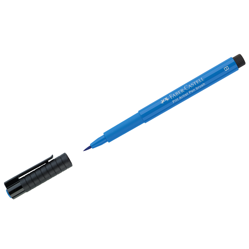 превью Ручка капиллярная Faber-Castell «Pitt Artist Pen Brush» цвет 110 темно-синяя, кистевая