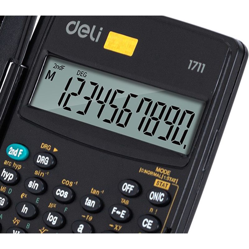 Калькулятор научный Deli 1711 8+2-разрядный 56 функций 120×72×12 мм