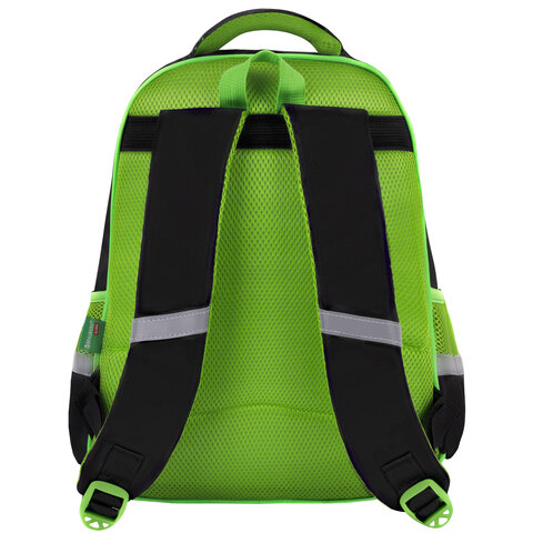 Рюкзак BRAUBERG KIDS FLOSSY, 2 отделения, 3 кармана, «Galaxy Dino», 3D-панель, 40×28х18 см