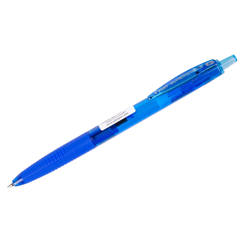 Ручка шариковая масляная автоматическая Pilot Super Grip BPGG-8R-F-L синяя (толщина линии 0.22 мм)