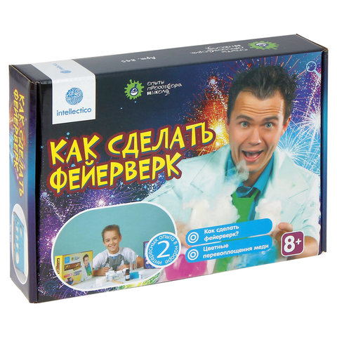 превью Набор для экспериментов «Опыты профессора Николя. Как сделать фейерверк», INTELLECTICO