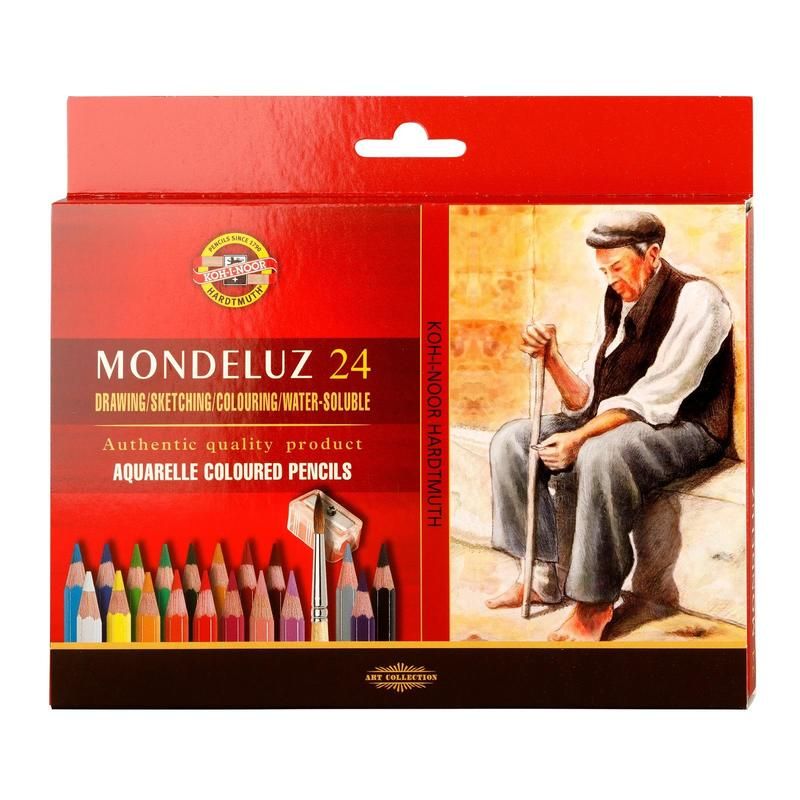 превью Карандаши акварельные Koh-I-Noor Mondeluz Old Man шестигранные 24 цвета