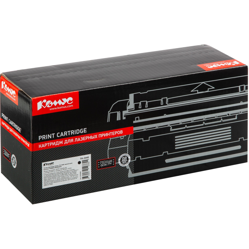 Тонер-картридж Комус TK-3440 чер. для Kyocera PA6000x/MA6000ifx