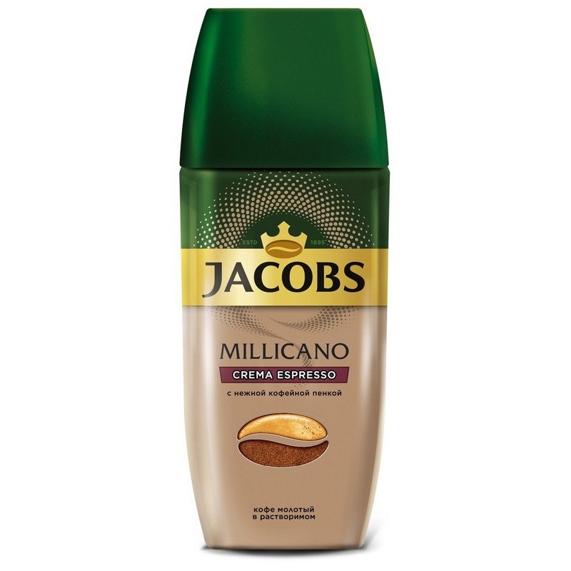 Кофе растворимый Jacobs Monarch Millicano Crema Espresso 95 г (стекло)
