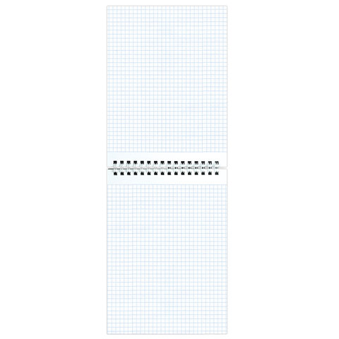 Блокнот А5 (146×205 мм), 80 л., гребень, картон, жесткая подложка, клетка, ОФИСМАГ, синий