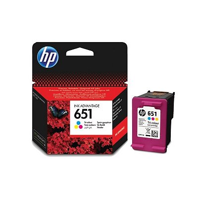 Картридж струйный HP 651 C2P11AE цветной