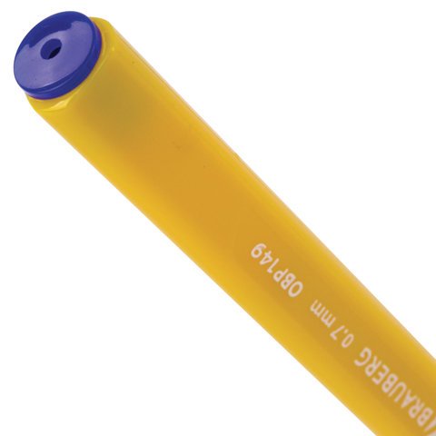 Ручка шариковая масляная BRAUBERG «Extra Glide Orange», СИНЯЯ, трехгранная, узел 0.7 мм, линия письма 0.35 мм