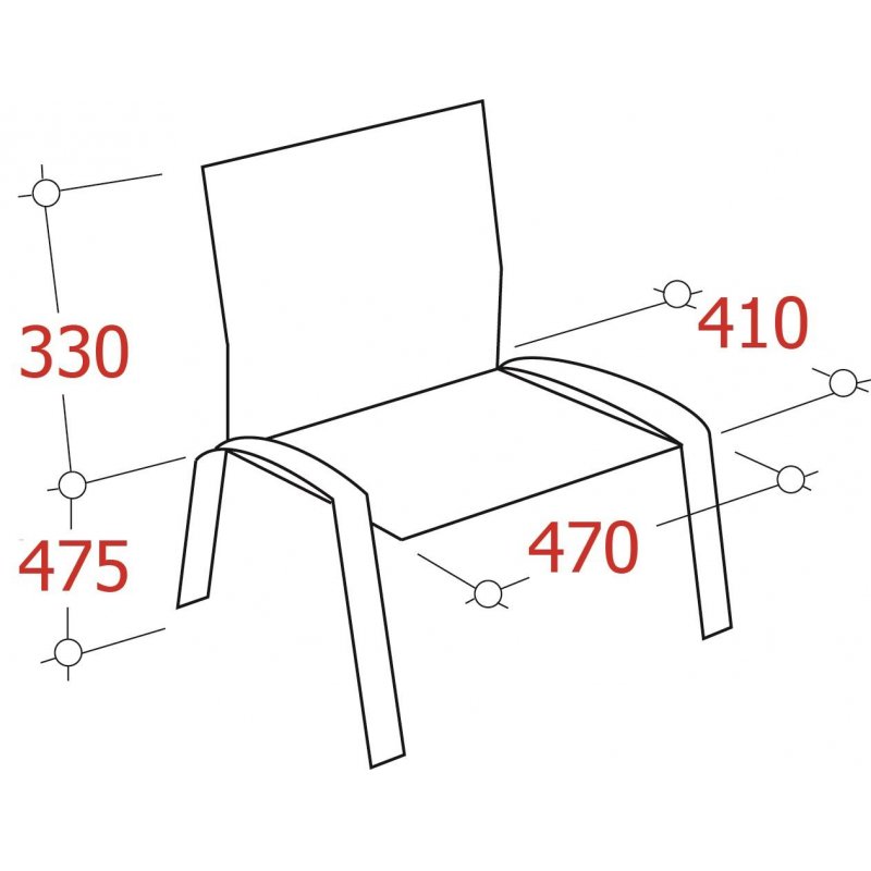 Стул офисный Easy Chair Изо серый (ткань, металл черный)