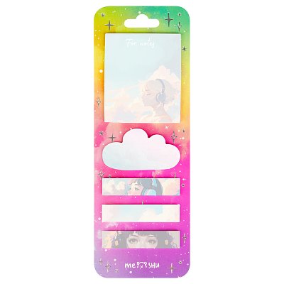 Флажки-закладки и самоклеящиеся блоки в наборе MESHU «Kawaii dreams», 20л., европодвес