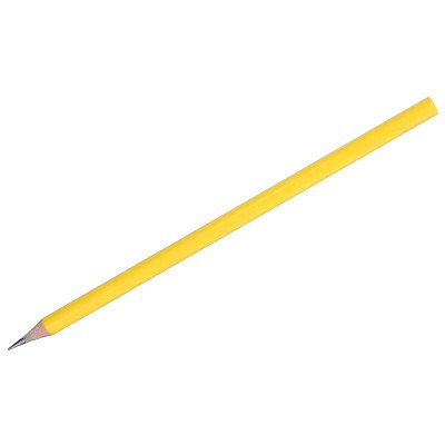 Карандаш чернографитный HB Attache Bright Colors заточенный трехгранный (желтый корпус)