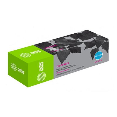 Картридж лазерный CACTUS (CS-CF403X) для HP LaserJet Pro M277n/dw/M252n/dw, пурпурный, ресурс 2300 стр. 