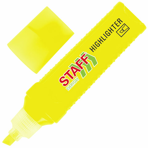 Набор текстовыделителей 12 ЦВЕТОВ, STAFF EVERYDAY HL-707, 6 неоновых цветов + 6 пастельных цветов, линия 1-5 мм, скошен. наконечник