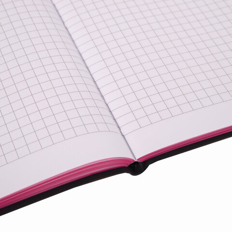 Тетрадь А5 (168×208мм) 80л, кожзам, клетка, бумага 70г/м, BRAUBERG_Серия_Название1, ко