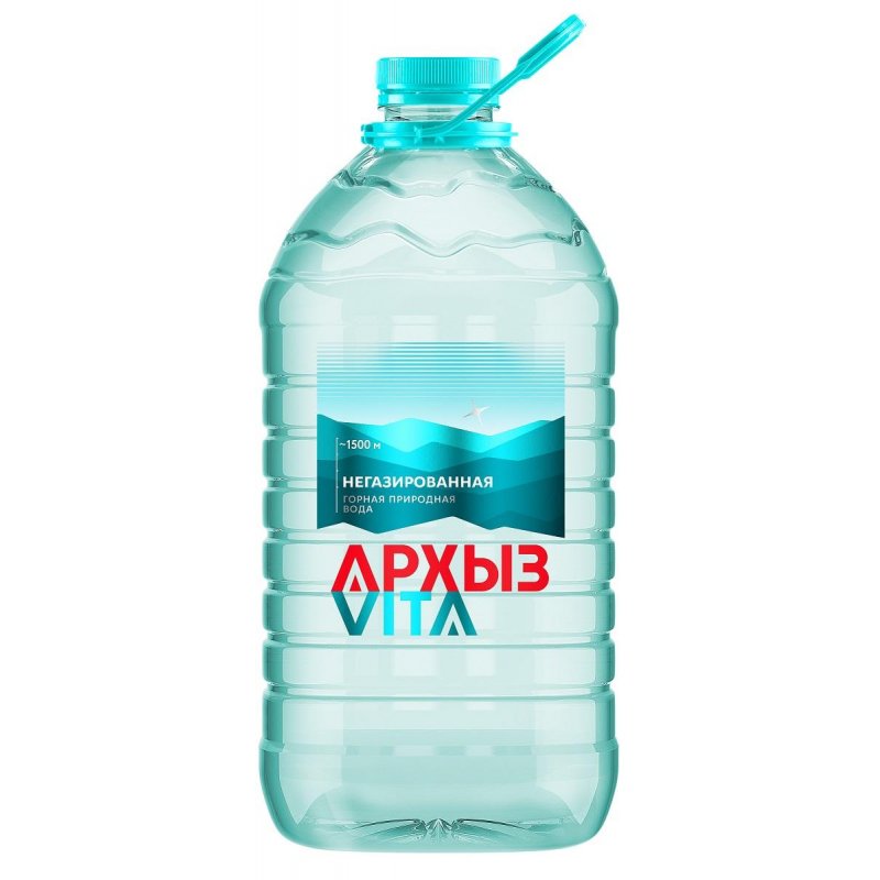 Вода минеральная Архыз негазированная 5 литров (2 штуки в упаковке)