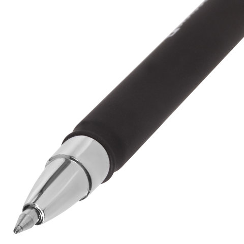 Ручка гелевая BRAUBERG «Matt Gel», ЧЕРНАЯ, корпус soft-touch, узел 0.5 мм, линия 0.35 мм