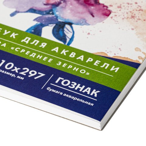 Альбом для акварелибумага ГОЗНАК СПб 200 г/м2210×297 мм20 л. склейкаBRAUBERG ART106141