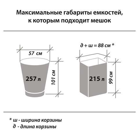 Мешки для мусора 240 л, черные, в рулоне 10 шт., ПВД, 50 мкм, 90×140 см (±5%), прочные, ЛАЙМА