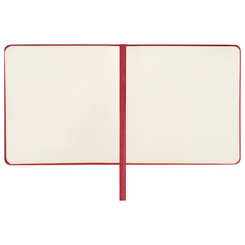 Скетчбук, слоновая кость 140 г/м2 120×120 мм, 80 л., КОЖЗАМ, резинка, BRAUBERG ART CLASSIC, красный