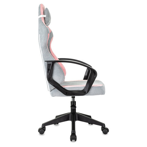 Кресло компьютерное BRABIX ''Forcer GM-127''2 подушкитканьрозовое/серое533215