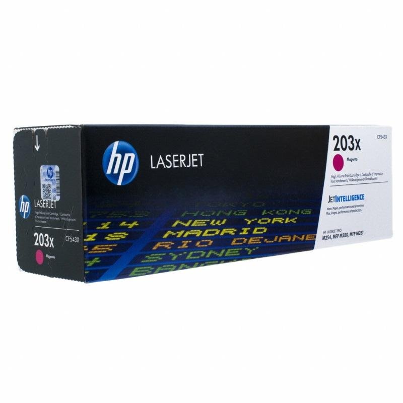 Картридж лазерный HP 203X CF543X оригинальный пурпурный повышенной емкости