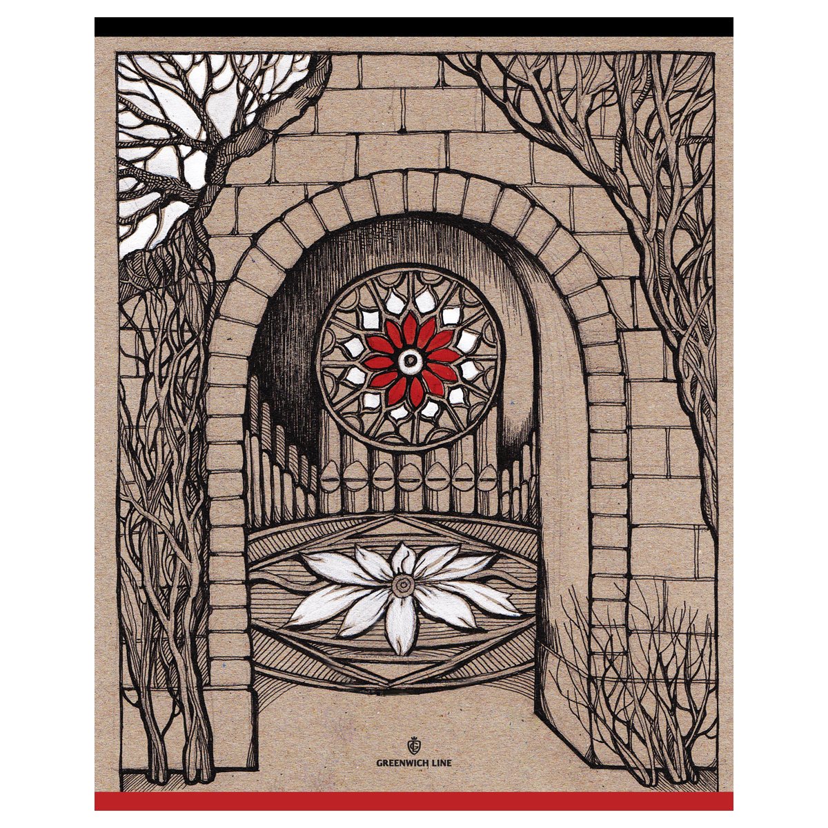 Тетрадь 48л., А5, клетка Greenwich Line «Graphic drawing», матовая ламинация, 70г/м2