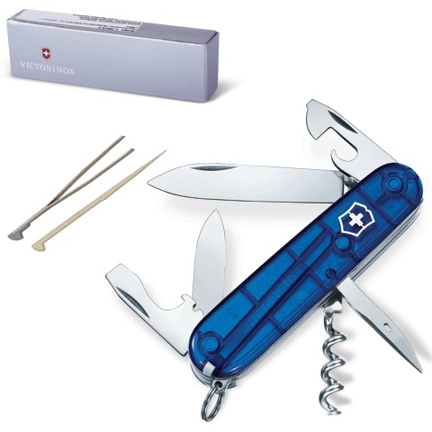 превью Подарочный нож VICTORINOX «Spartan», 91 мм, складной, синий, 12 функций
