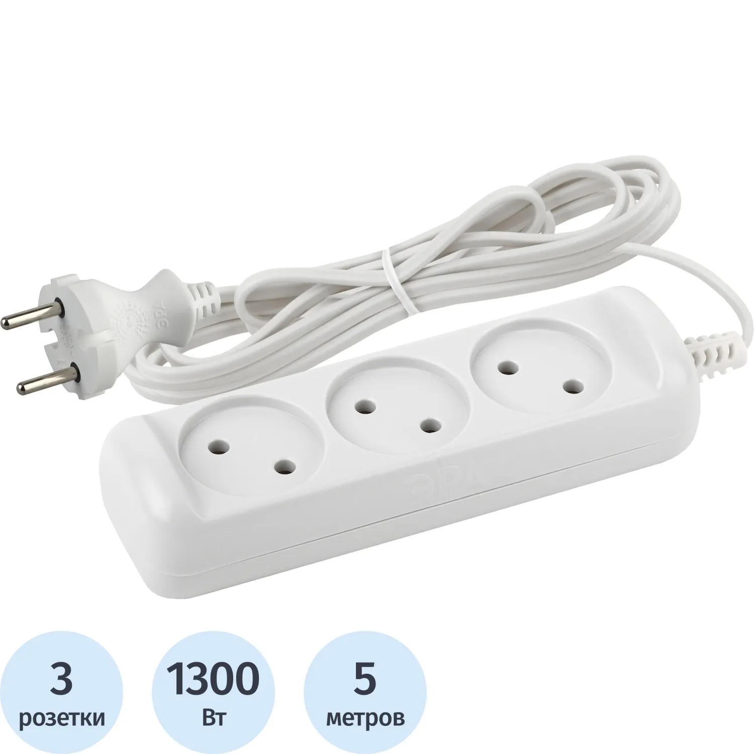 превью Удлинитель Эра UX-3-5m(M) 3 розетки 5 м