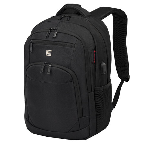 превью Рюкзак HEIKKI SECURE (ХЕЙКИ) универсальный, отделение для ноутбука, черный, 46×31x19 см