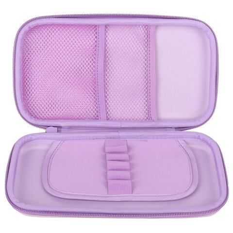 Пенал BRAUBERG SHINY, 1 отделение, 1 откидная планка, EVA, 22×13х4 см, «Cheerful»