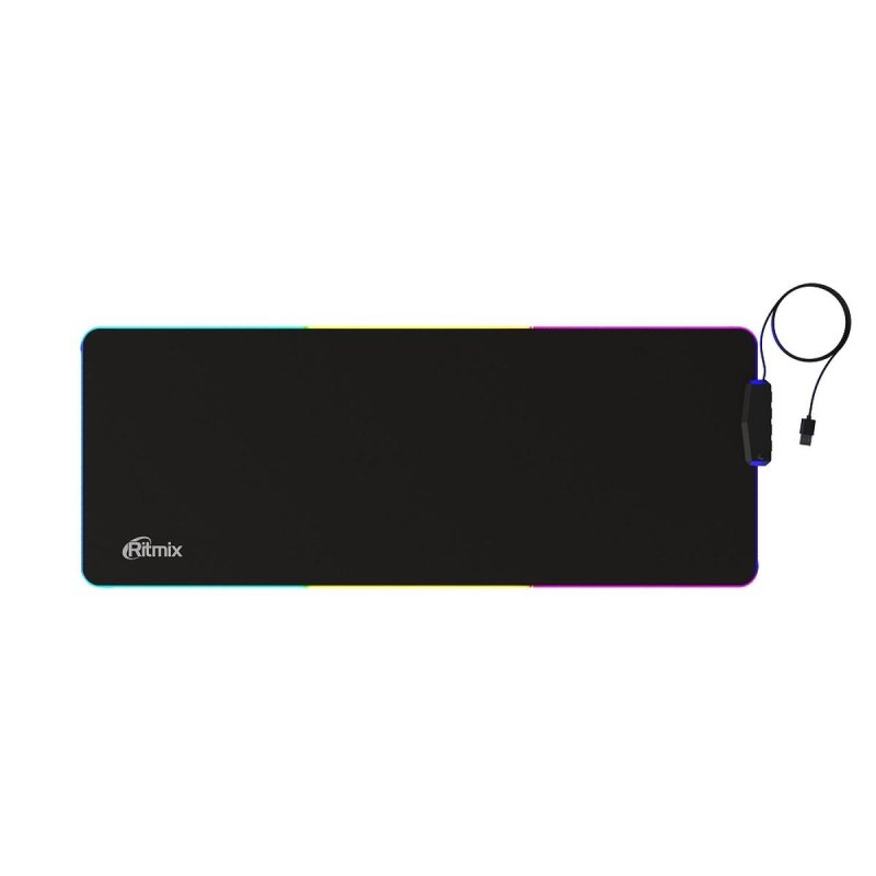 превью Коврик для мыши RITMIX MPD-480 800×300х3мм, подсветка,4х-порт хаб (80001677)