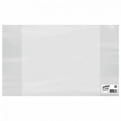 Обложка ПВХ для тетрадей и дневников, ЮНЛАНДИЯ, 120 мкм, 208×346 мм, штрих-код, 229305