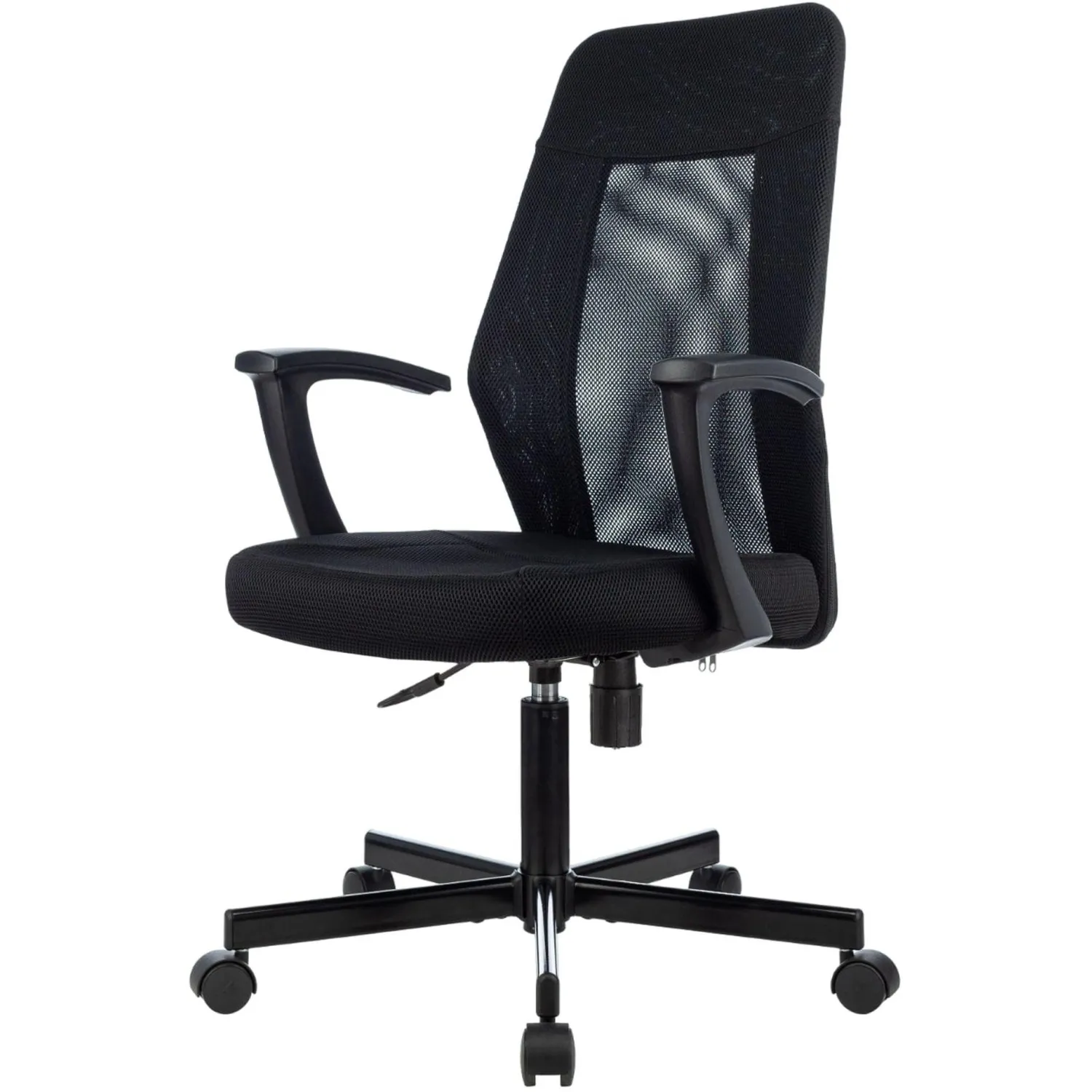 превью Кресло офисное Easy Chair 225 PTW черное (сетка/ткань, металл)
