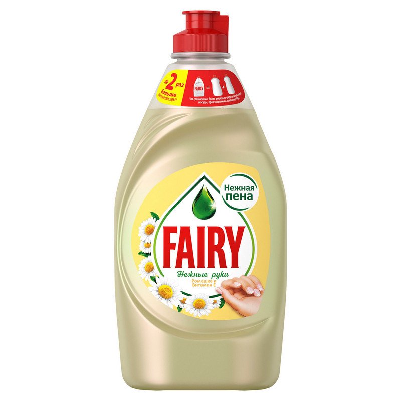 Средство для мытья посуды Fairy Нежные руки ромашка и витамин Е 450 мл