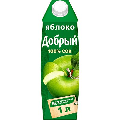 Сок «Добрый» яблоко, 1л