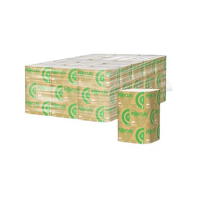 Полотенца бумажные д/дисп. FOCUS Eco Vсл 1сл бел 250л 15пач/уп 5083742 п/э