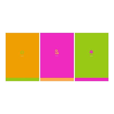 Тетрадь 80л., А4, клетка BG «Monocolor. Chat», неоновые краски